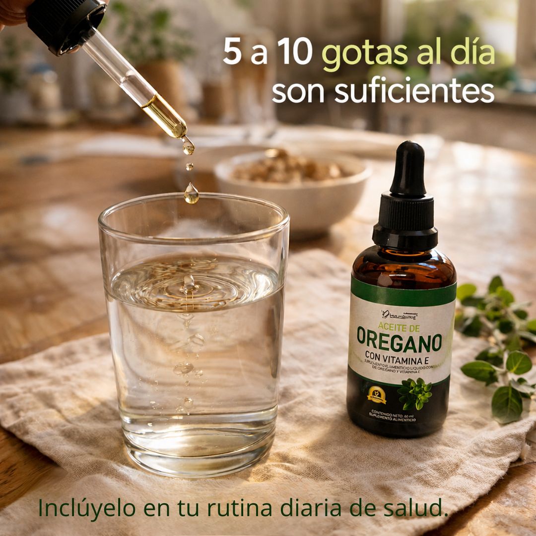 Aceite de Orégano Orgánico 60 ml  con Vitamina E