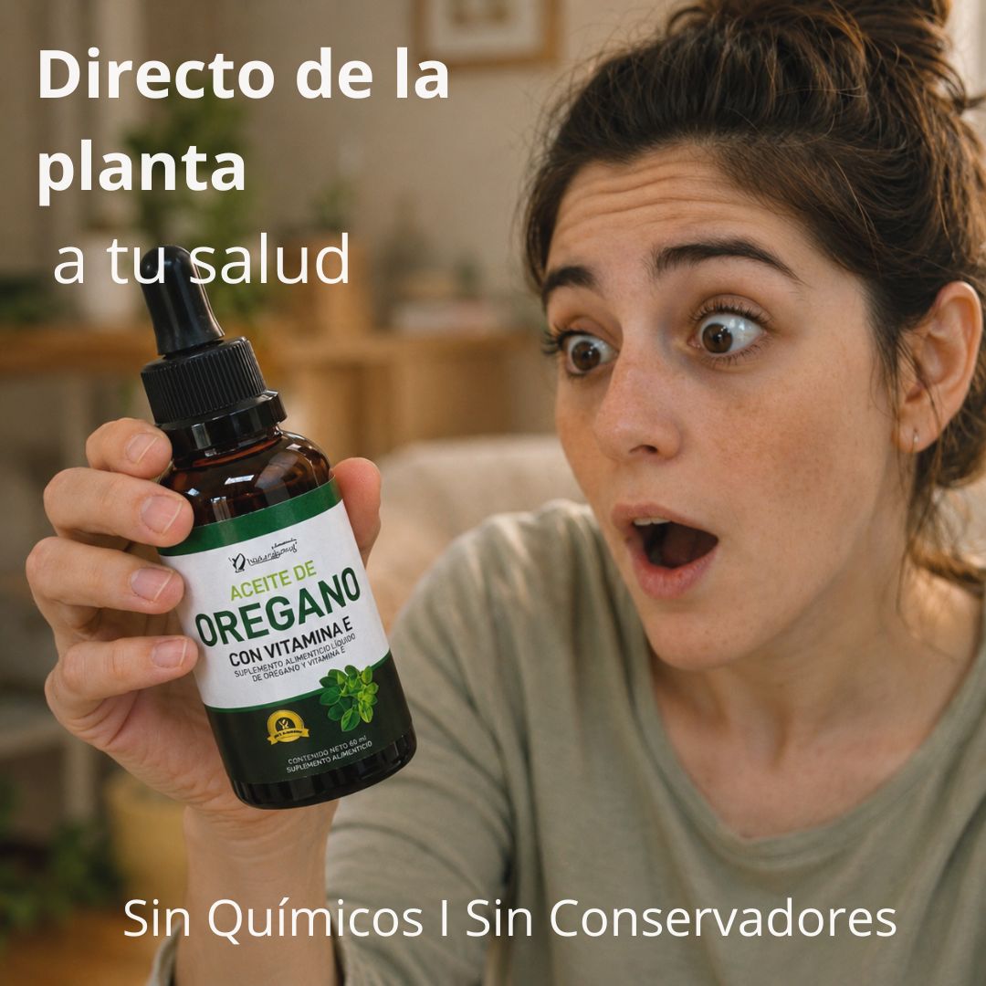 Aceite de Orégano Orgánico 60 ml  con Vitamina E