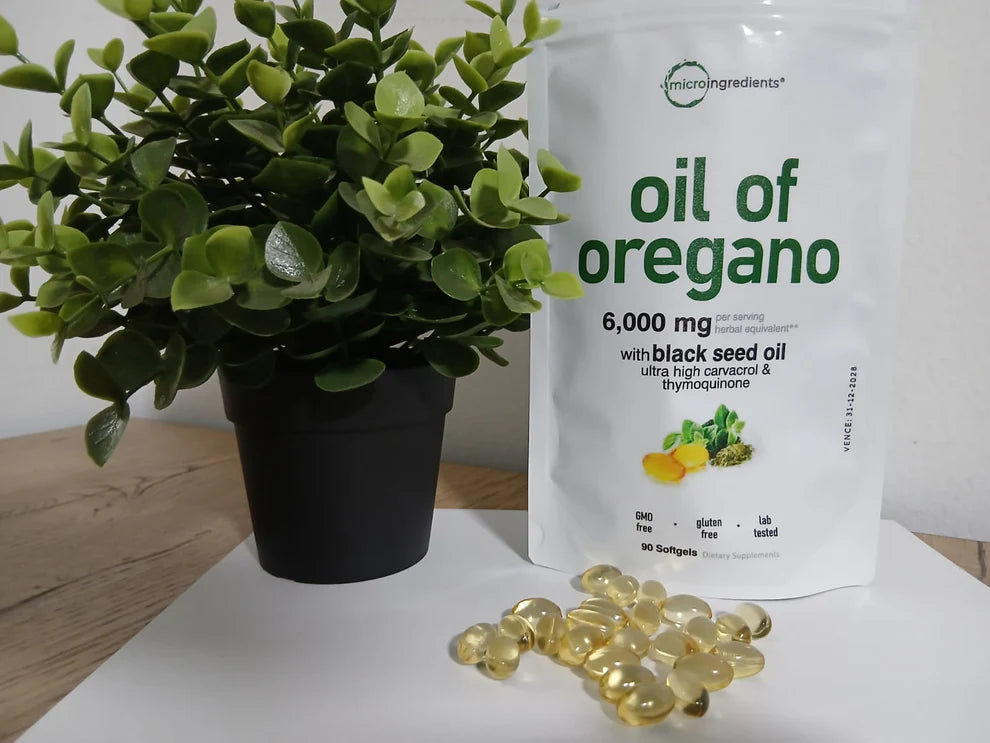 Aceite de Orégano 6000 mg x 90 Softgels - Sistema inmune y defensas