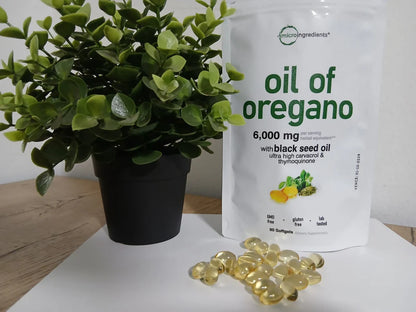 Aceite de Orégano 6000 mg x 90 Softgels - Sistema inmune y defensas