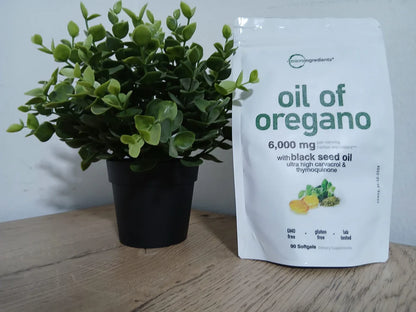 Aceite de Orégano 6000 mg x 90 Softgels - Sistema inmune y defensas